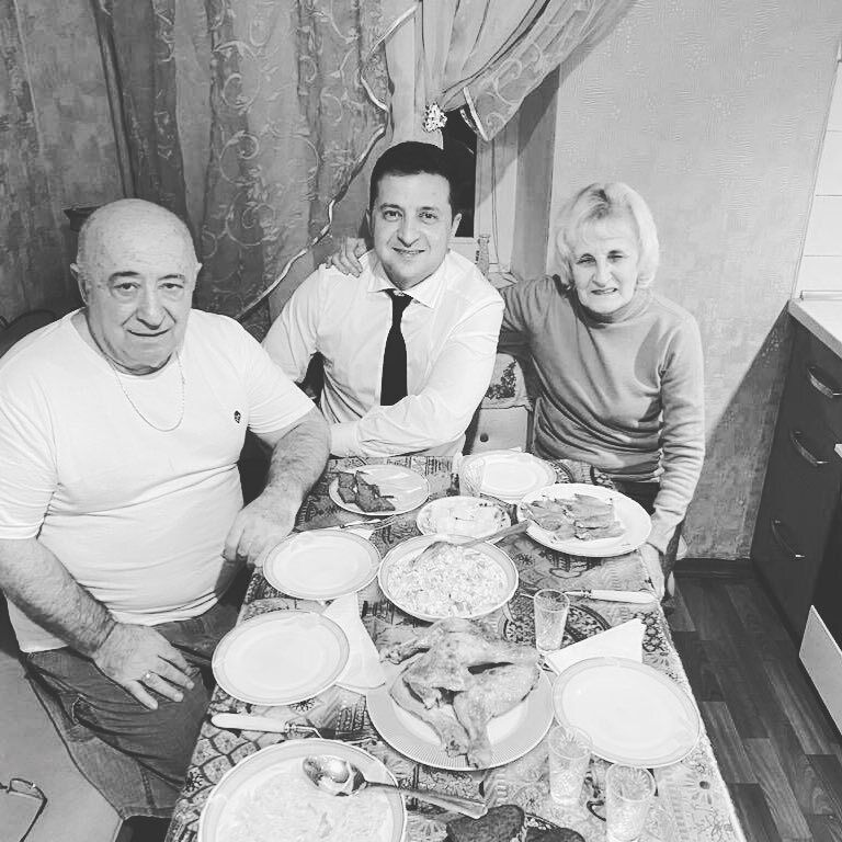 Володимир Зеленський з батьками