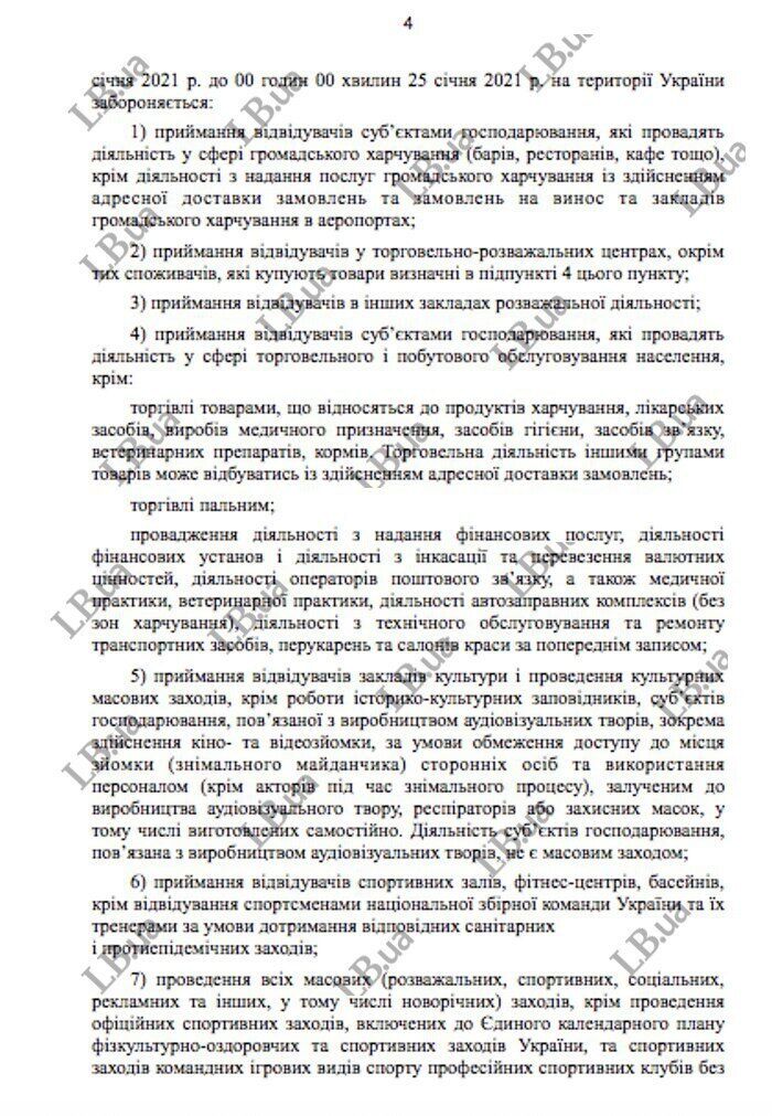 Кабмін хоче ввести локдаун в Україні з 8 січня: ЗМІ опублікували документ
