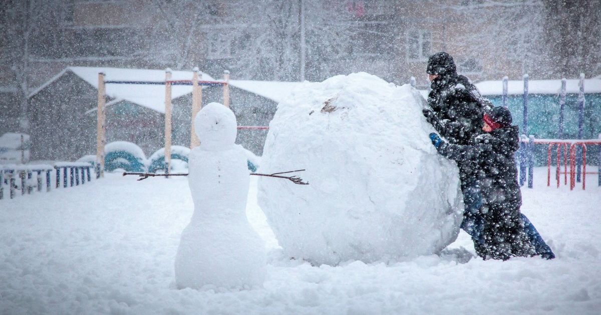 Як я ліпив сніговика