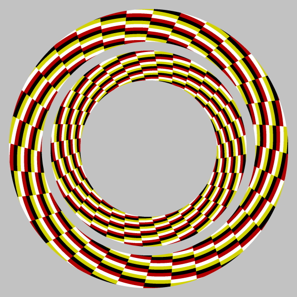 оптичні ілюзії: кільця