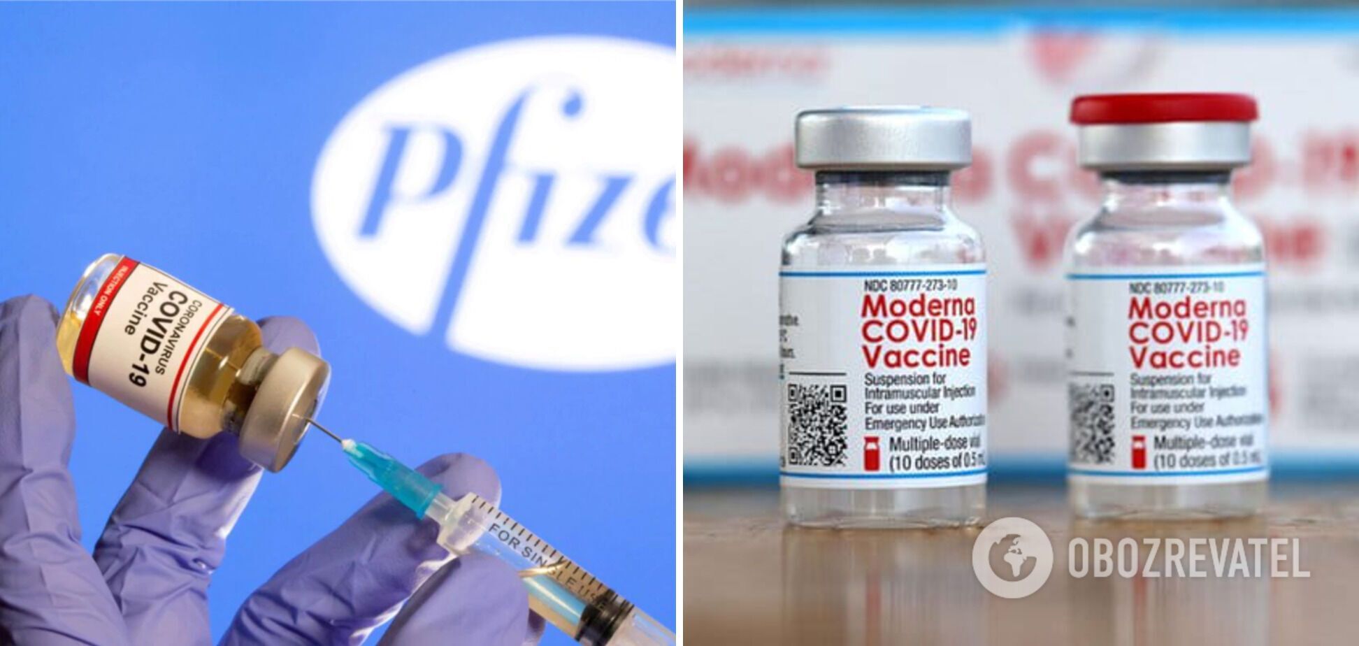 Одні з найвідоміших мРНК-вакцин – Moderna та BioNTech/Pfizer.