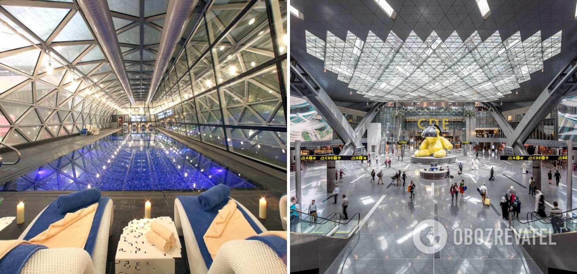 В аеропорті Дохи є величезний СПА-центр