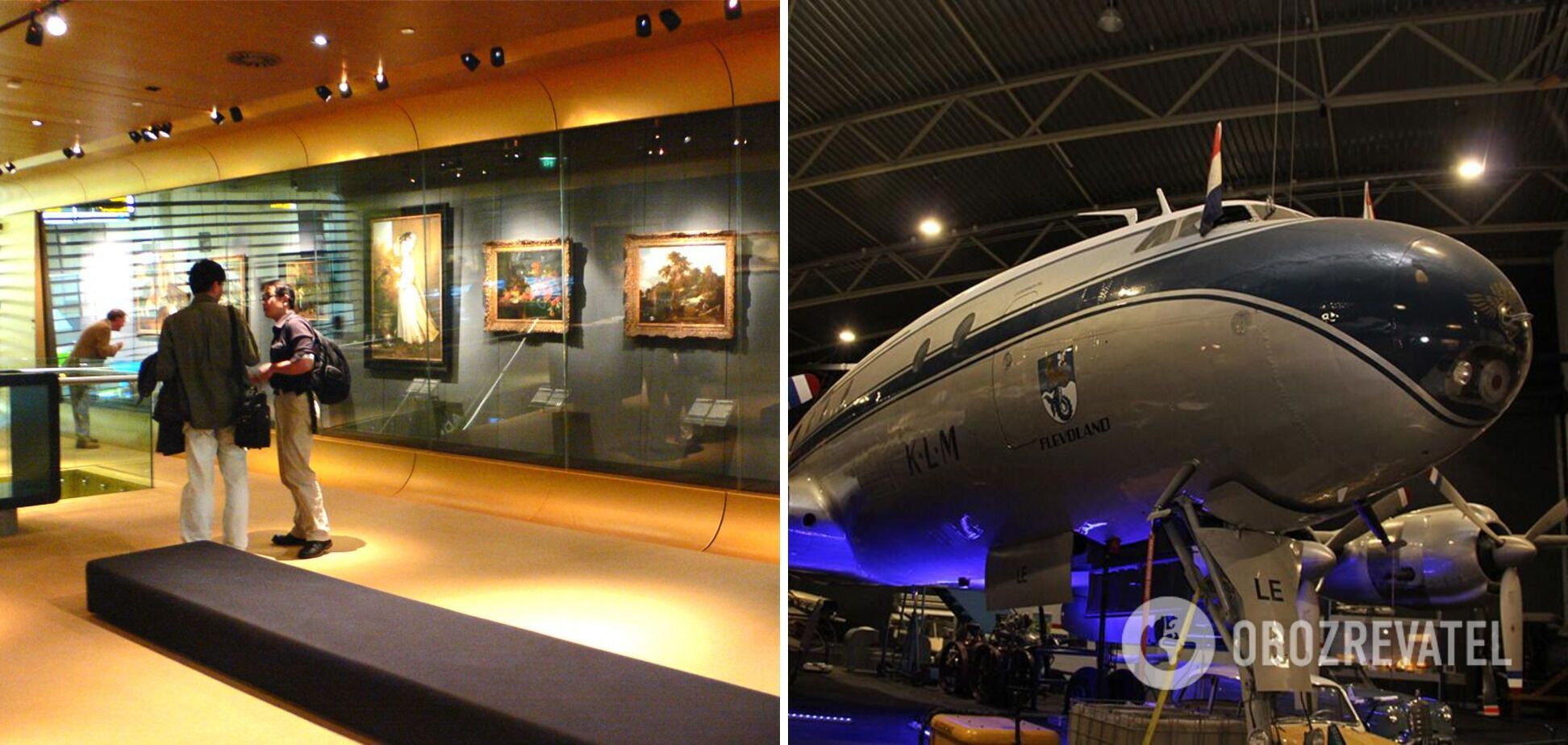 В аеропорті Амстердама є арт-галерея та музей авіації