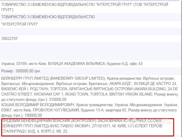 Кому належить компанія "Інтерстрой Груп".